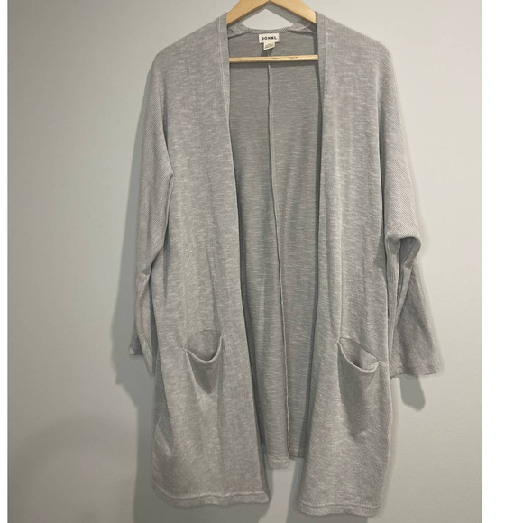 Anthropologie DONNI. Open Front Long Cardigan Lightweight Boho Oversized Sweater - Picture 1 of 7